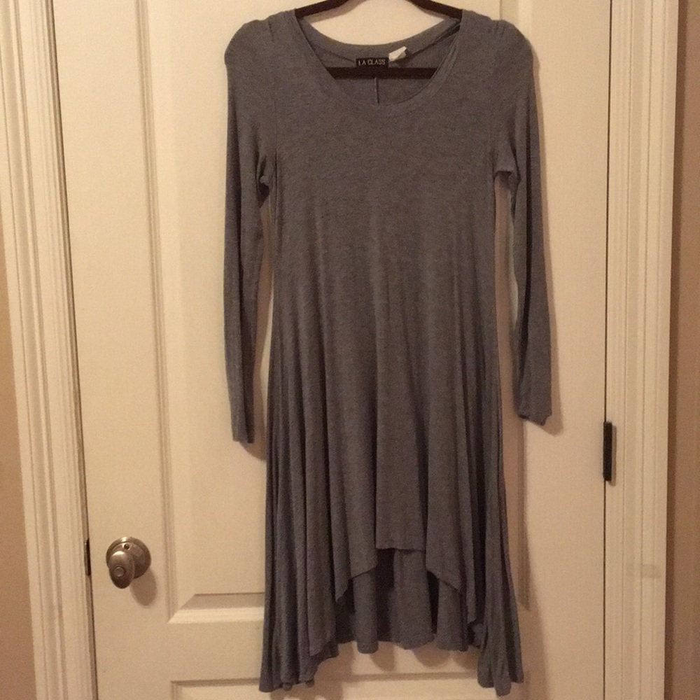 Plain Grey, High-Low dress